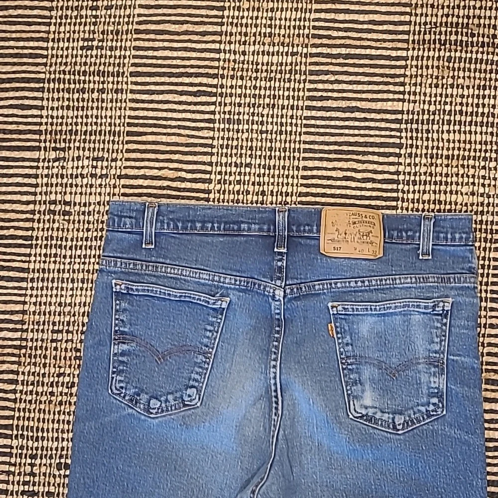 VINTAGE LEVI'S 517 ORANGE TAB BOOTCUT JEANS 40x32 - Picture 8 of 10